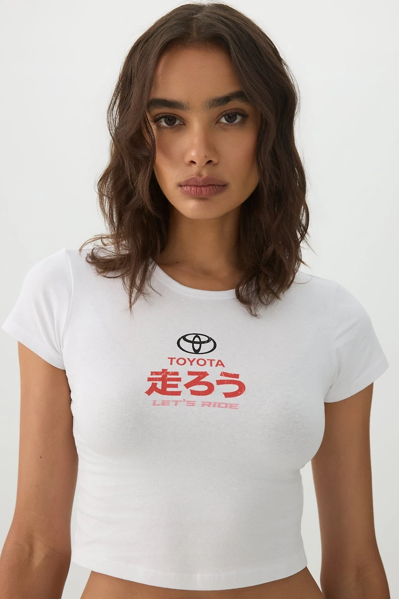 Toyota Graphic Crop T-Shirt