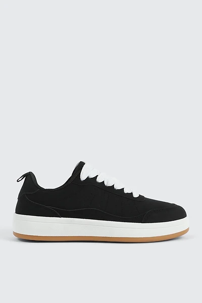 Espadrilles en faux suède à plateforme