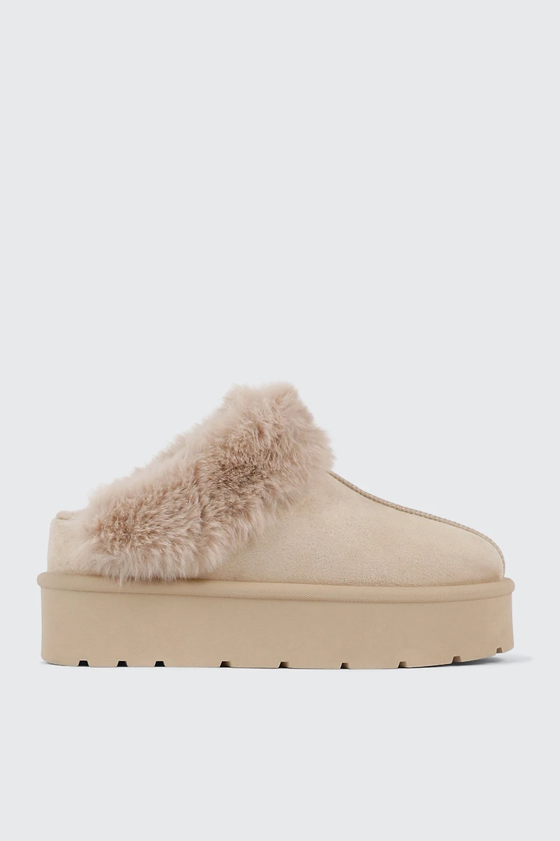 Mules en faux mouton
