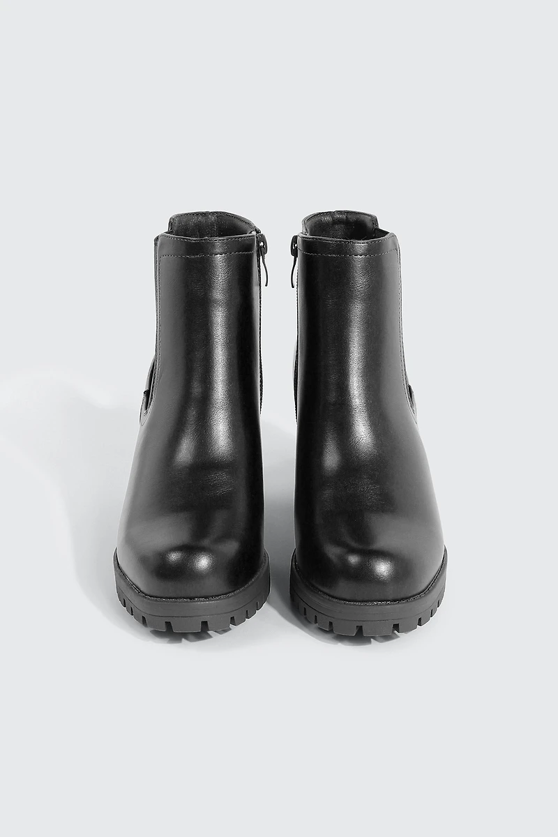 Square Toe Ankle Boots
