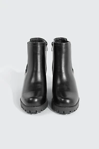 Square Toe Ankle Boots