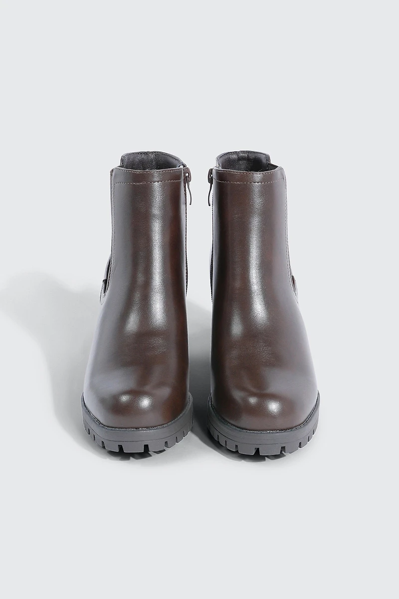 Square Toe Ankle Boots