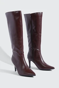 Pointed Toe Knee High Boots