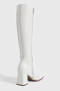 Square Toe Knee High Boots