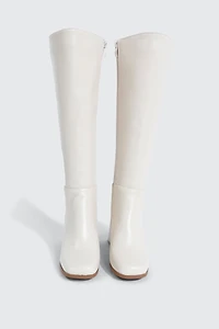Square Toe Knee High Boots