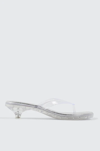 Clear Mule Kitten Heels
