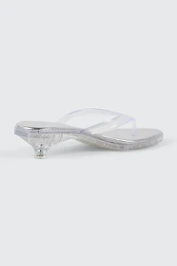 Clear Mule Kitten Heels