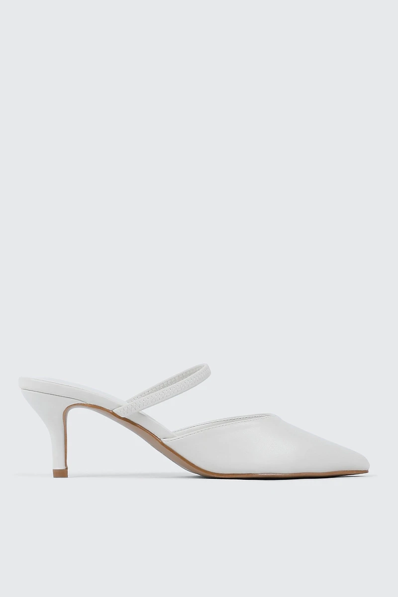 Two Way Pointed Toe Mid Heel Sandals