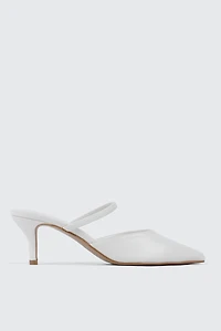 Two Way Pointed Toe Mid Heel Sandals