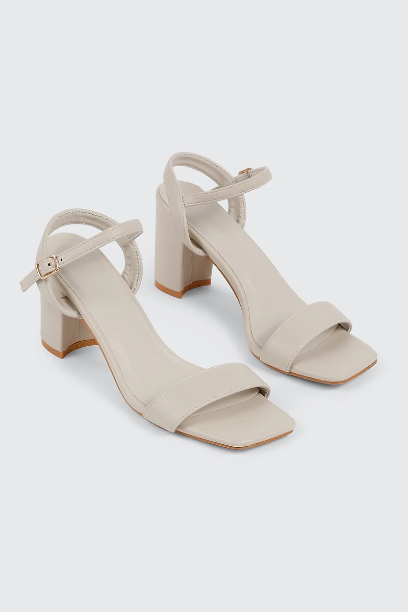 Square Toe Heel Sandals