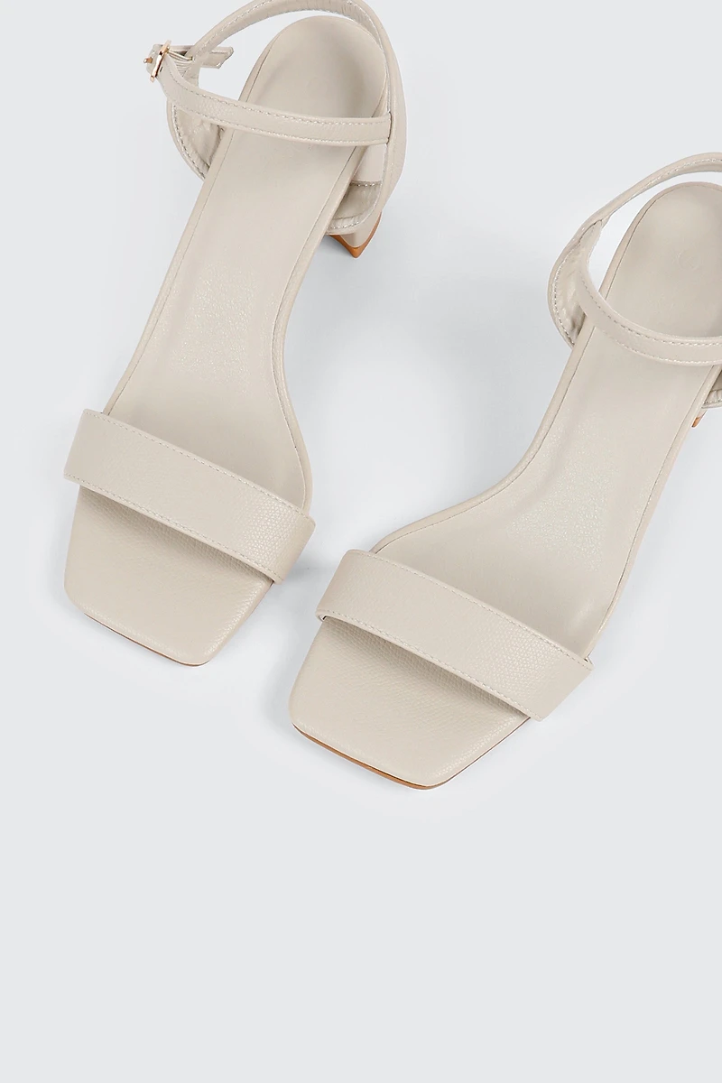 Square Toe Heel Sandals