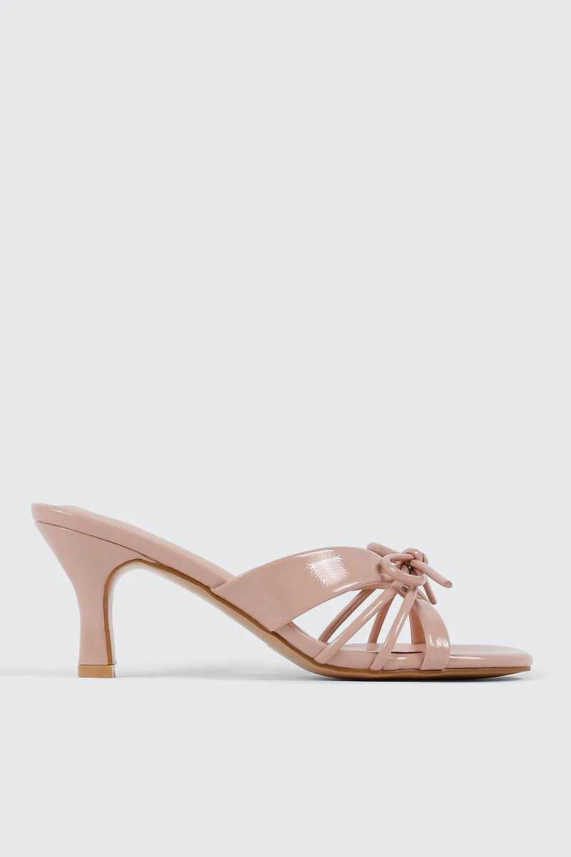 Bow Kitten Heel Sandals