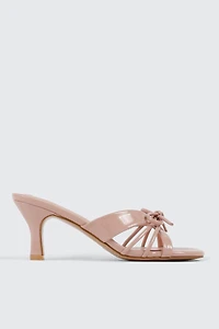 Bow Kitten Heel Sandals