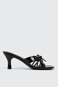 Bow Kitten Heel Sandals