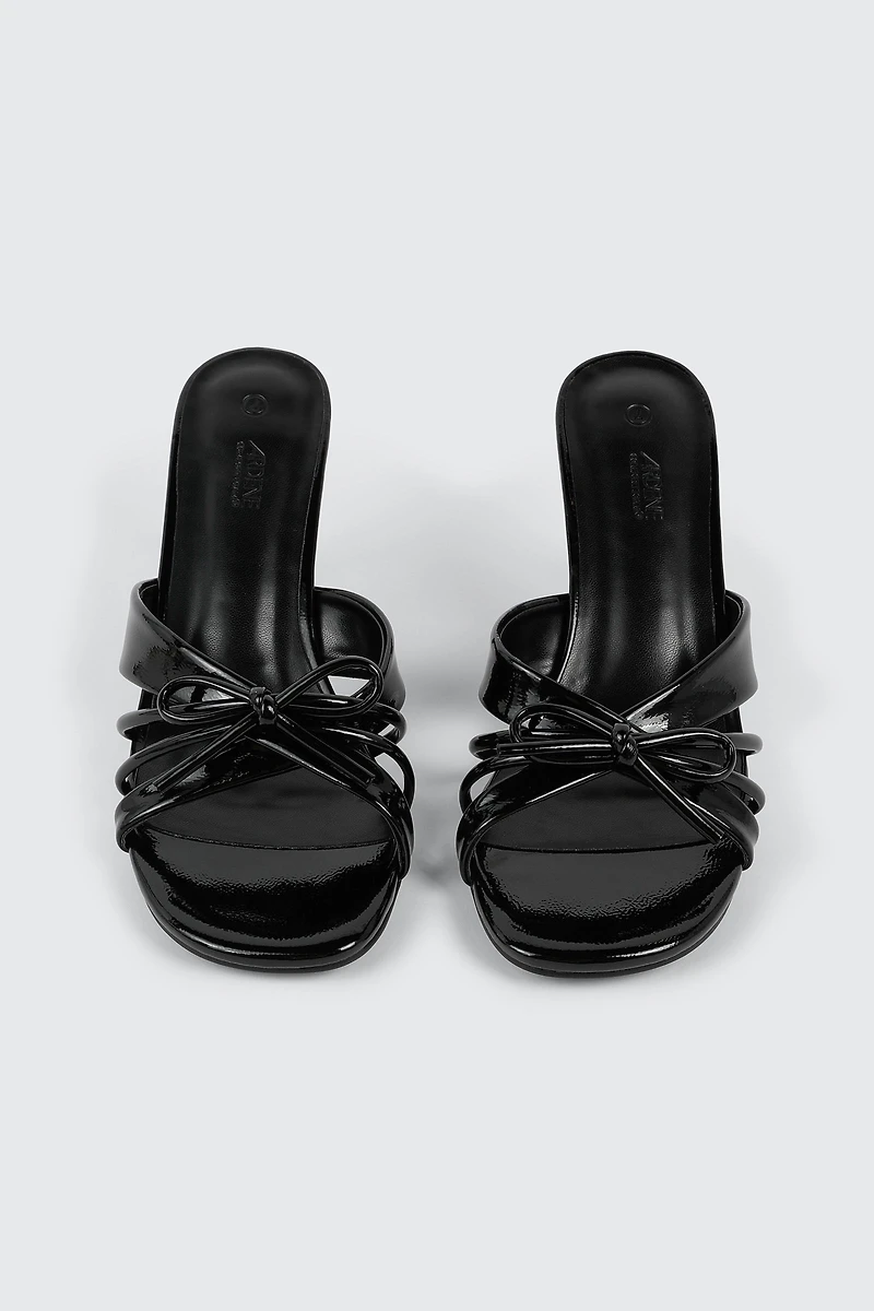 Bow Kitten Heel Sandals