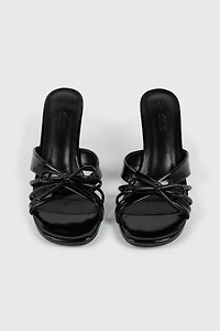 Bow Kitten Heel Sandals