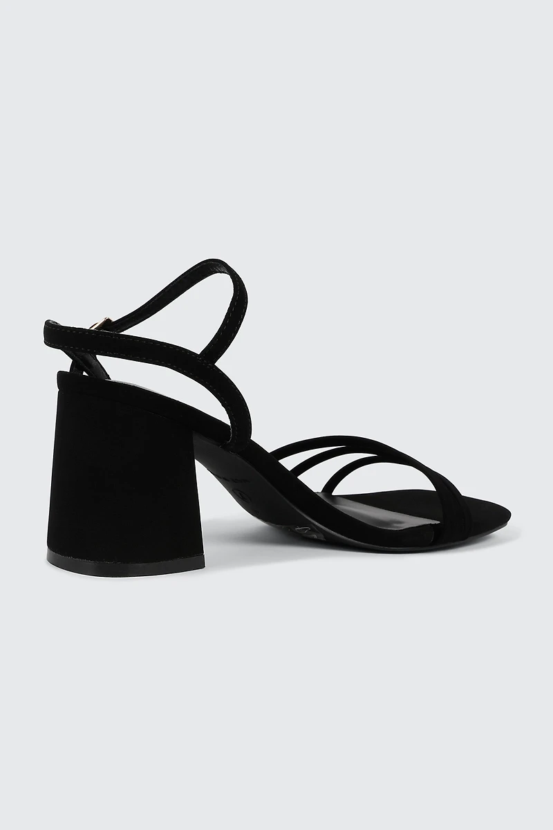 Square Toe Block Heel Sandals