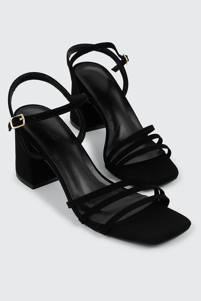 Square Toe Block Heel Sandals