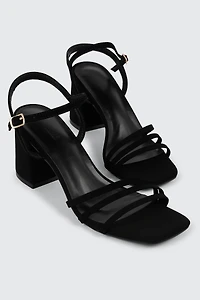 Square Toe Block Heel Sandals