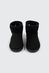 Faux Suede Ankle Boots