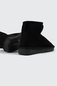 Faux Suede Ankle Boots