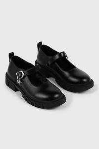 Loafer Flats with Removable Charm
