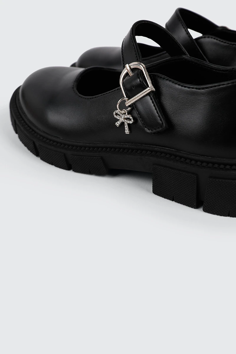 Loafer Flats with Removable Charm
