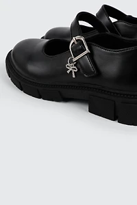 Loafer Flats with Removable Charm