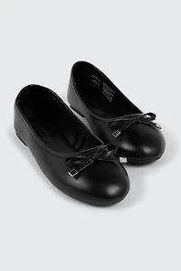 Ballerines à bout rond avec boucle