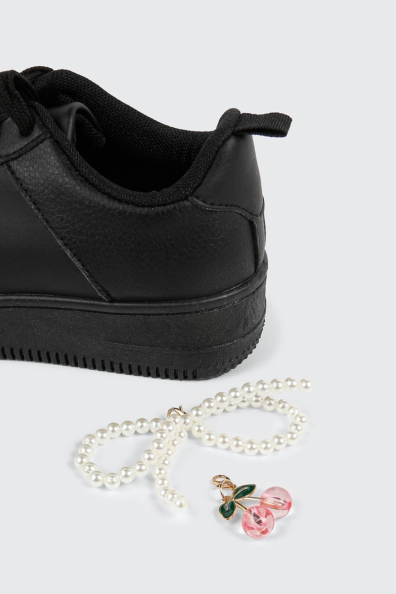 Espadrilles à breloques amovible