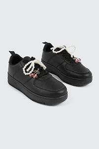 Espadrilles à breloques amovible