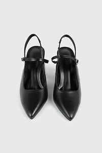 Escarpins à bride arrière et talon block