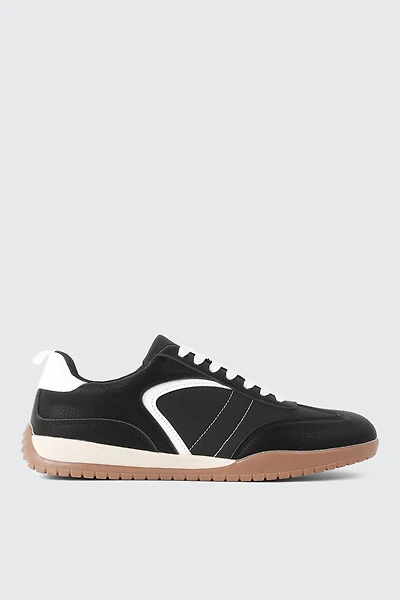 Chunky Low Top Lace Up Sneakers
