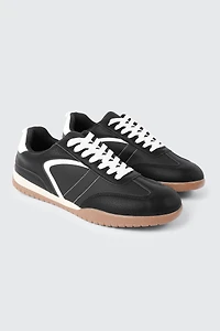 Chunky Low Top Lace Up Sneakers