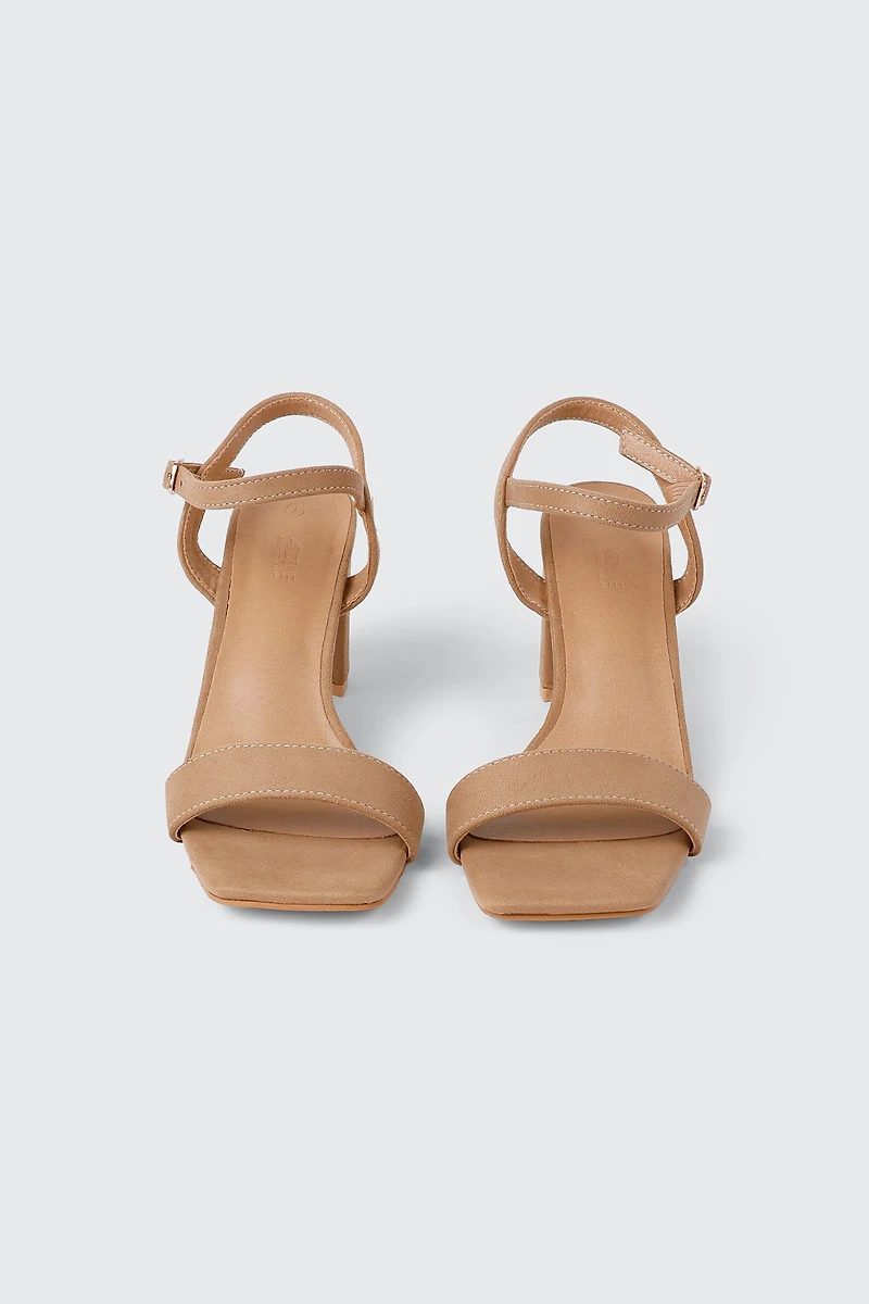 Sandales à talon bloc