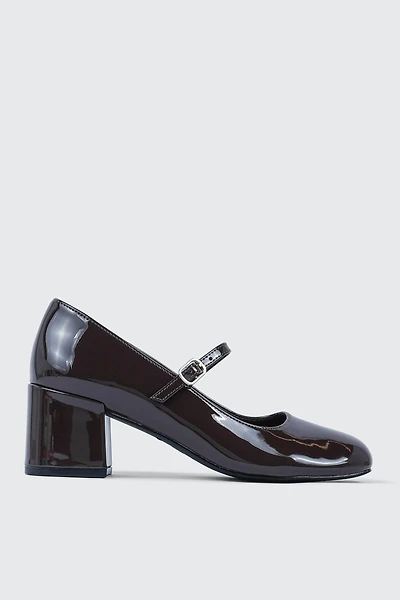 Chaussures Mary Jane à talons bloc et bout carr