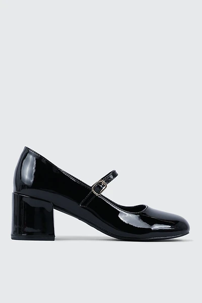 Square Toe Block Heels Mary Janes