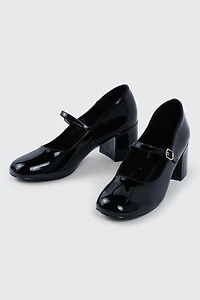 Square Toe Block Heels Mary Janes