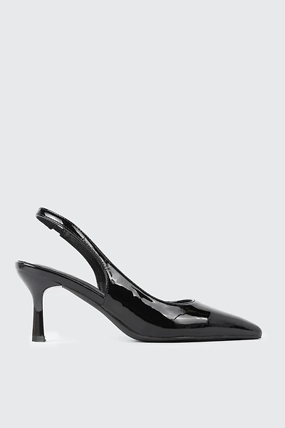Pointed Toe Slingback Heels