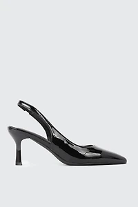 Pointed Toe Slingback Heels