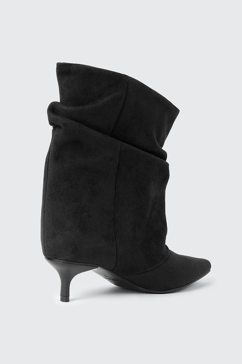 Pointed Toe Low Heel Ankle Boots