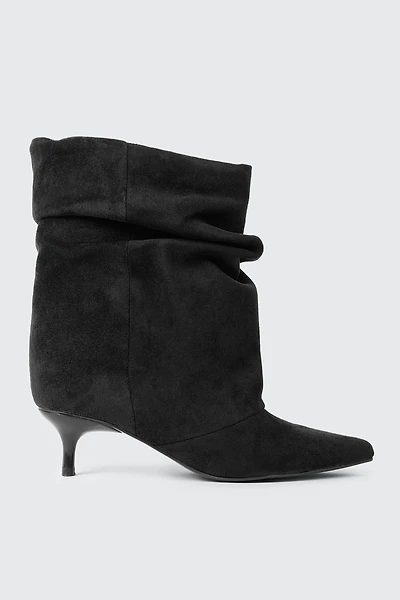 Pointed Toe Low Heel Ankle Boots