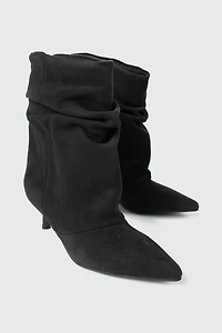 Pointed Toe Low Heel Ankle Boots