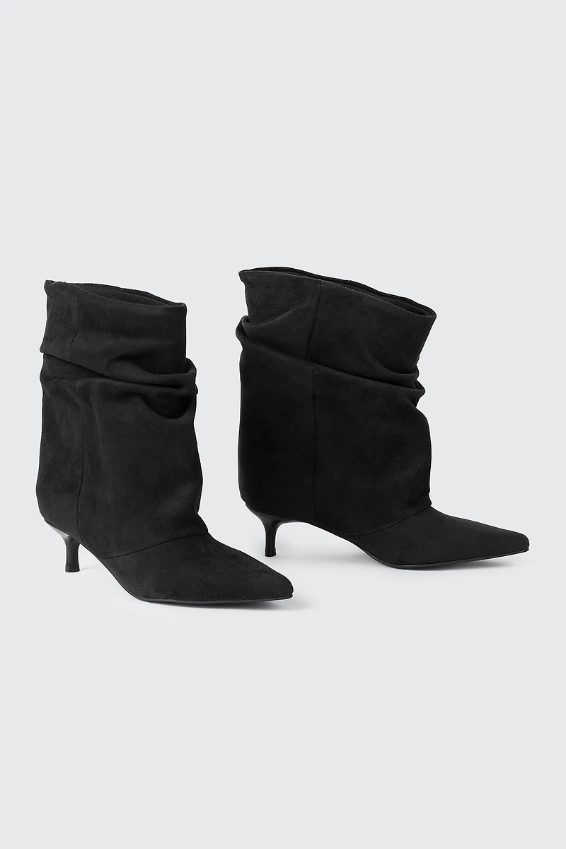 Pointed Toe Low Heel Ankle Boots