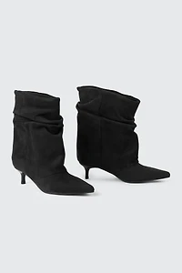 Pointed Toe Low Heel Ankle Boots