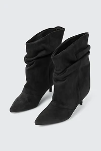 Pointed Toe Low Heel Ankle Boots