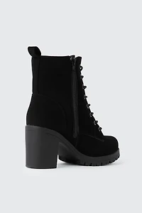 Bottillons à lacets talon bloc