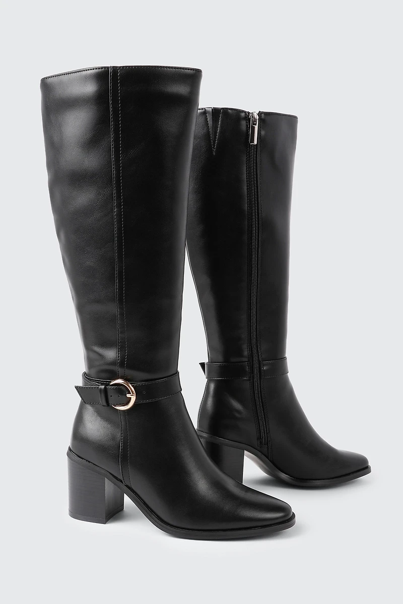 Pointed Toe Knee High Boots