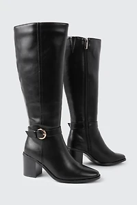Pointed Toe Knee High Boots