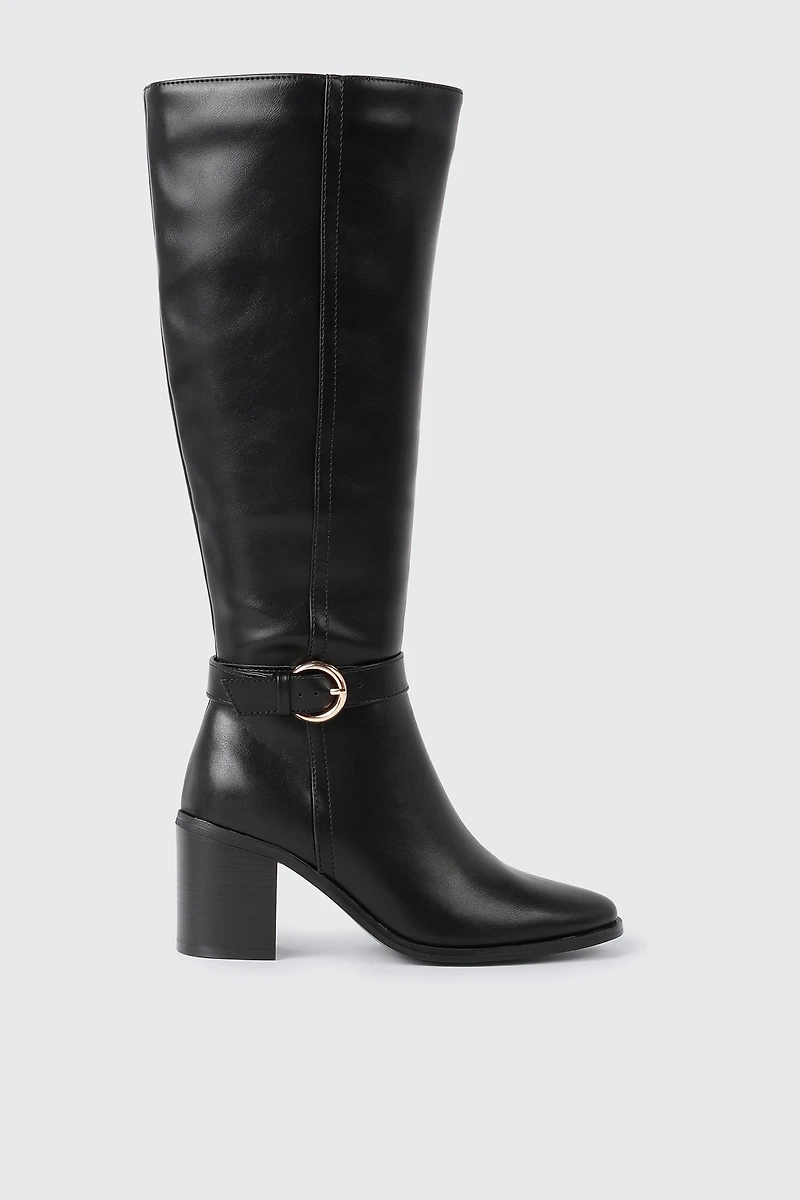 Pointed Toe Knee High Boots